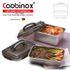 Set Kontainer Kedap Udara Stainless Steel Coobinox® Square (CO-52-04) - Jenis Pegangan SUS 304 (1.7L & 3.0L)